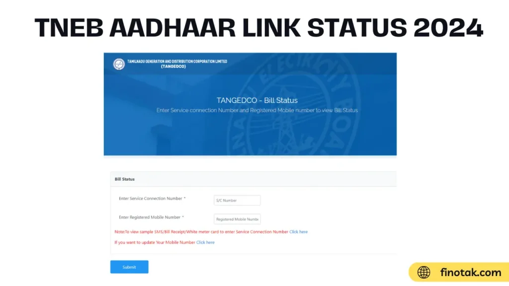 TNEB Check Aadhaar Link Status